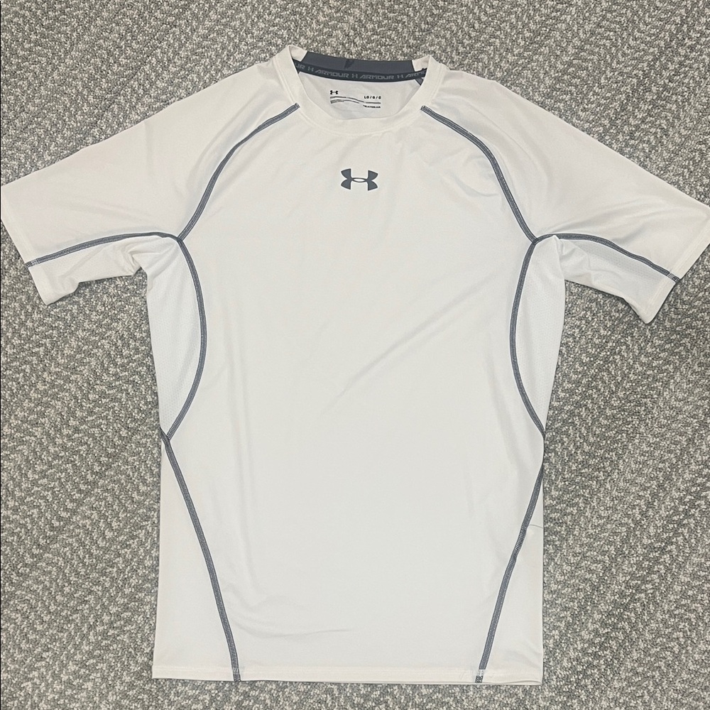 Under Armour White Heat Gear Compression tee sz Large